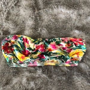 Floral Strapless Bra